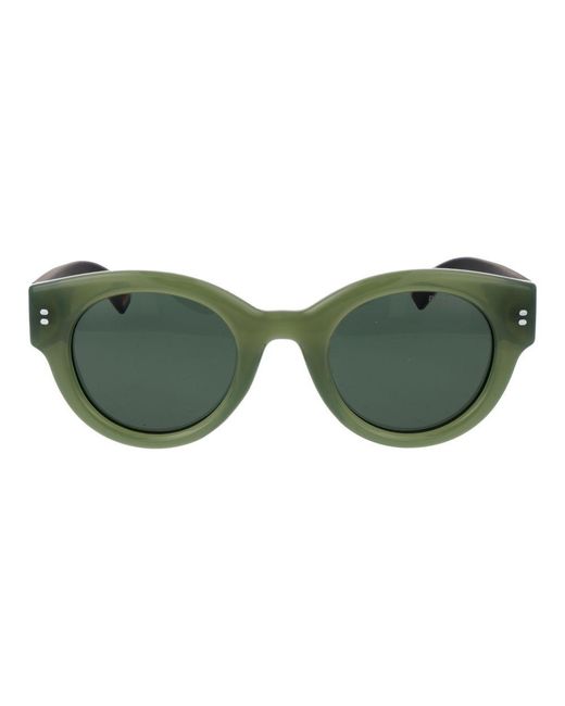 Polaroid Green Bicolor Plastic Sunglasses
