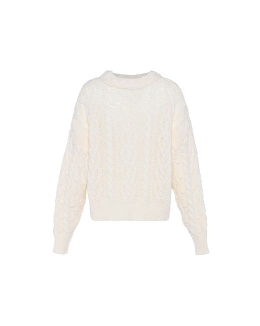 faina Jumper Wolwit in het White