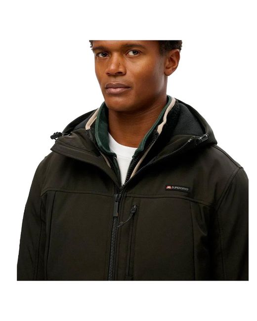 Superdry Softshell-Trekkerjas Voor in het Black voor heren