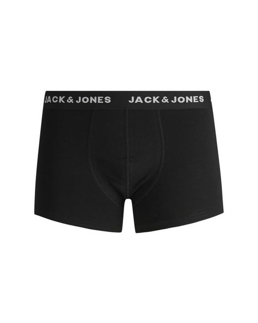 Jack & Jones Plus Size Boxershorts Trunks Jacbasic 7-Pack in het Black voor heren