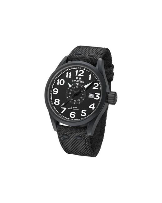 TW Steel Black Fabric Sport Watch for men