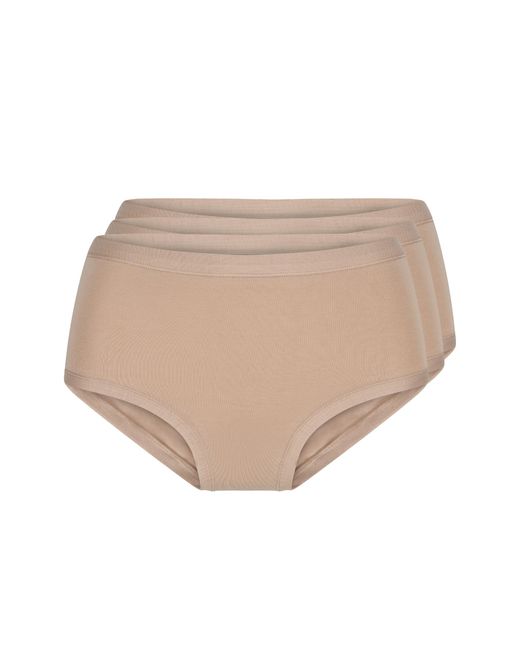 Lingadore 3-Pak Maxi Slip in het Natural