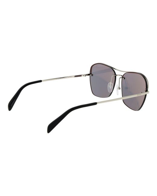 Emilio Pucci Metallic Metal Sunglasses