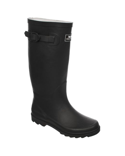 Trespass Black Recon X Waterproof Rubber Wellington Boots for men