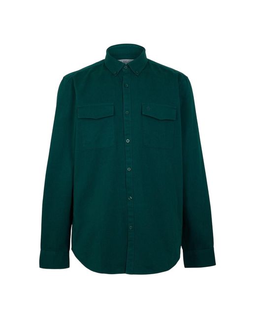 Original Penguin Normaal Overhemd (Bug Juni) in het Green voor heren