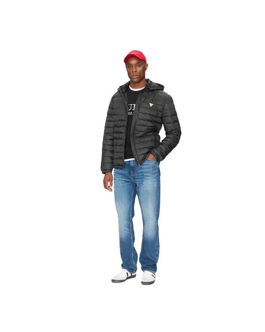 Guess Triangle G Daunenjack in het Blue voor heren
