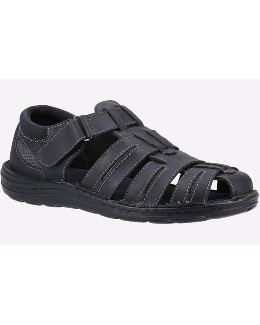 Hush Puppies Black Albert Fisherman Sandals for men