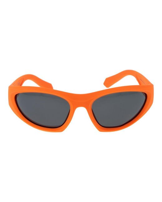 Polaroid Orange Plastic Sunglasses