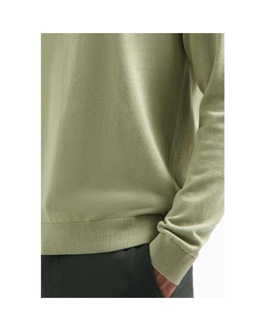 No Excess Pullover Polo Half Zip Solid Light Moss in het Green voor heren