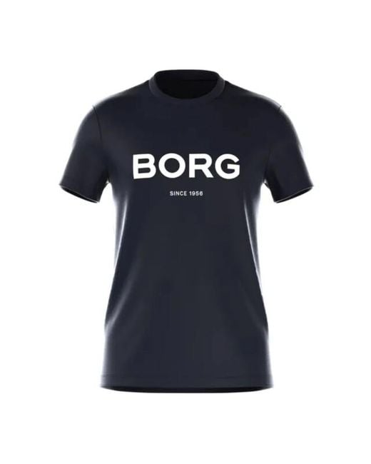 Björn Borg Regular Borg Logo Tee in het Blue voor heren