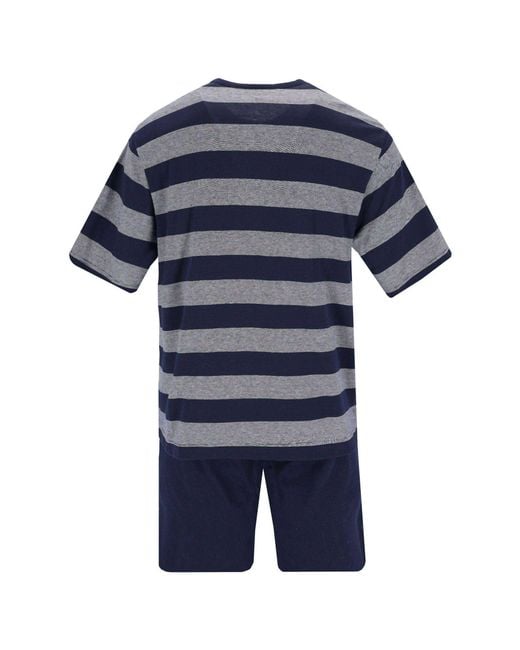 Hajo Pyjama in het Blue voor heren