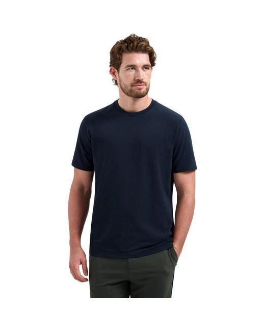 No Excess T-Shirt Crewneck Solid Basic Stretc Night in het Blue voor heren