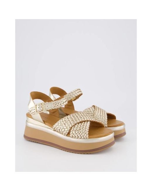Gibaldi Braided Strap Sandaal in het Natural