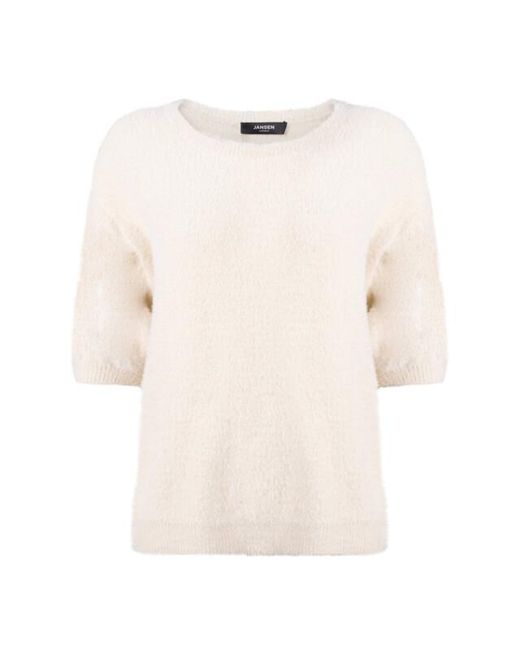 Jansen Amsterdam Pullover Manin Ss26 in het Natural