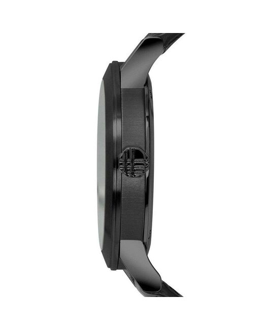 Burberry Bu9906 City Schwarzes Lederarmband Herrenuhr in Black für Herren