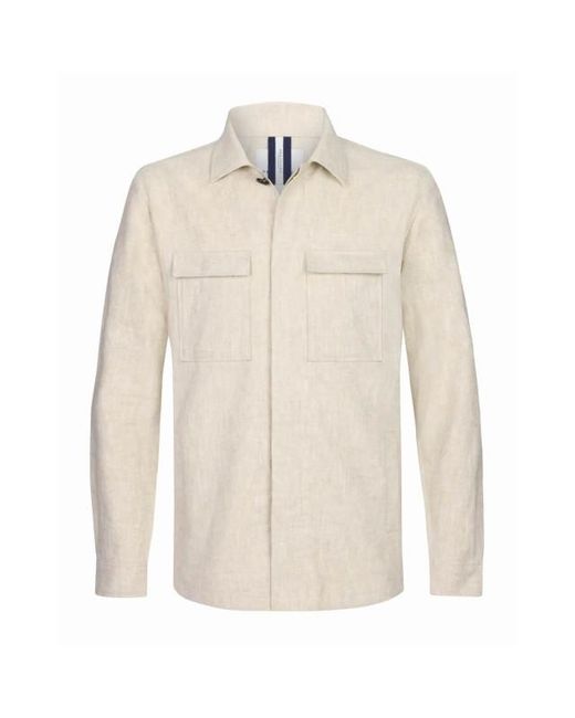 Profuomo Overshirt in het White voor heren