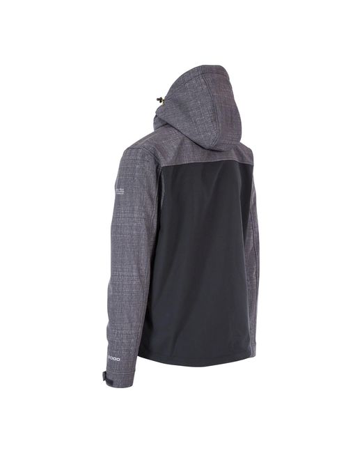 Trespass Gray Alwero Softshell Hybrid Jacket (Dark Vine) for men