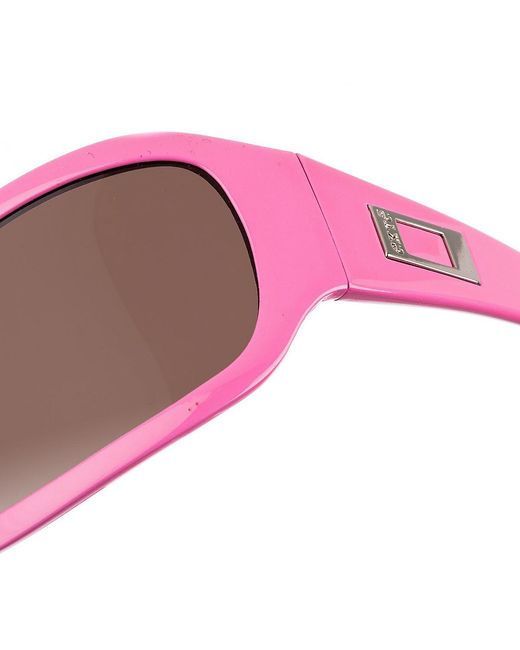 Exte Acetaat Zonnebril Met Rechthoekige Vorm Ex-58707 in het Pink