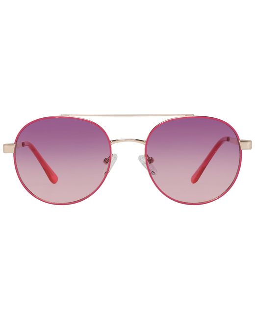 Guess Pink Rose Gold Metal Sunglasses for men