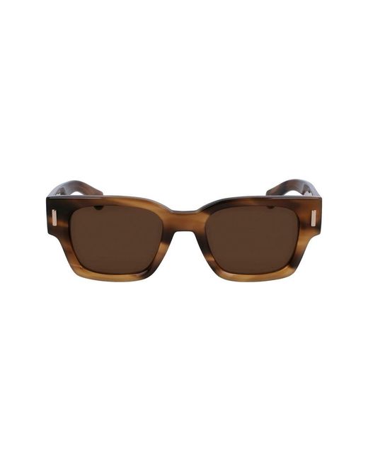 Ferragamo Brown Acetate Sunglasses for men