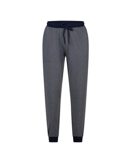 Phil & Co. Berlin Winter Pyjama Set Lang Donkerblauw/Grijs Gestreept in het Blue voor heren