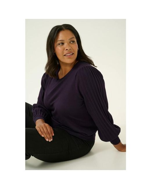 Kaffe Kcioni Knitt Pullover in het Blue