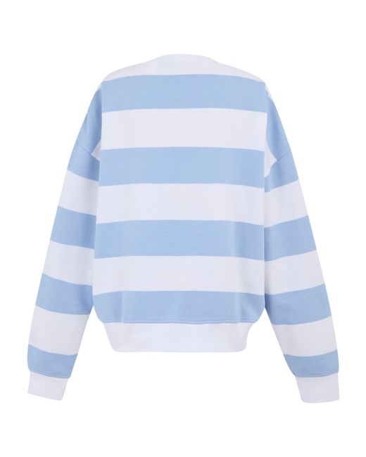 Regatta Avika Ii Stripe Crew Neck Trui (Chambray Blauw/Wit) in het Blue