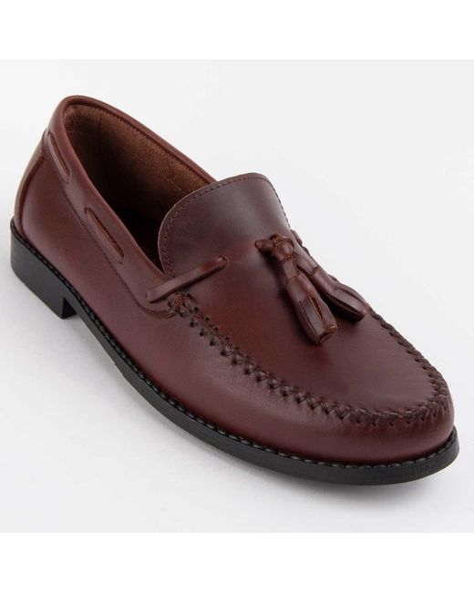 Purapiel Mokassin Mocca8 in Red für Herren