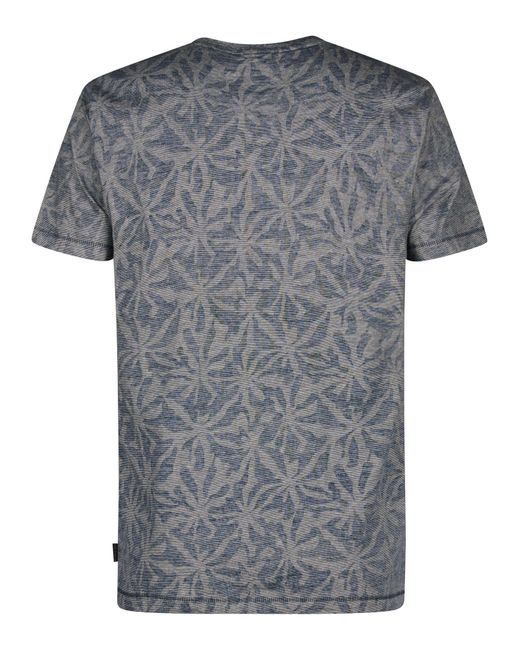 Petrol Industries T-Shirt Met All-Over Print Cromo in het Gray voor heren