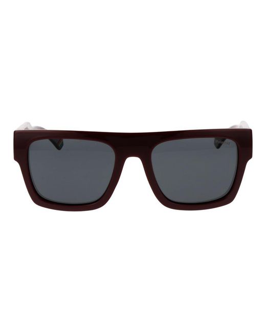 Polaroid Brown Multicolor Plastic Sunglasses