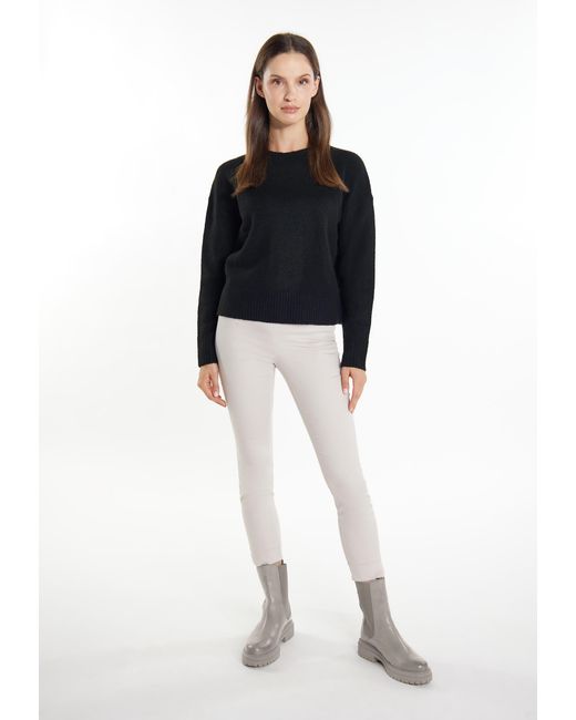 Usha Black Strickpullover Damen