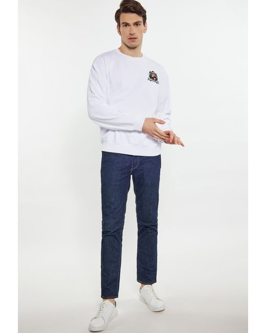 Mo Sweatshirt in het White voor heren
