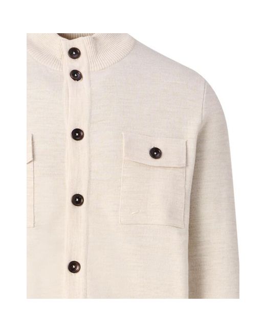 Campbell Hellister Cardigan in het Natural voor heren