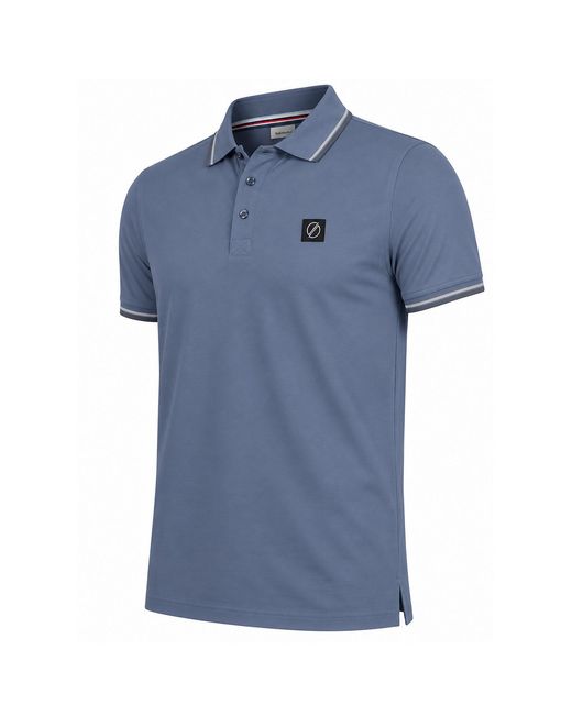 SOLUTION Polo Ss Flow Polo in het Blue voor heren