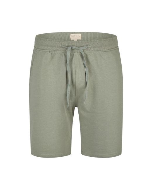 Phil & Co. Berlin Korte Pyjama Set Shortama Badstof Blauw/Groen in het Blue voor heren