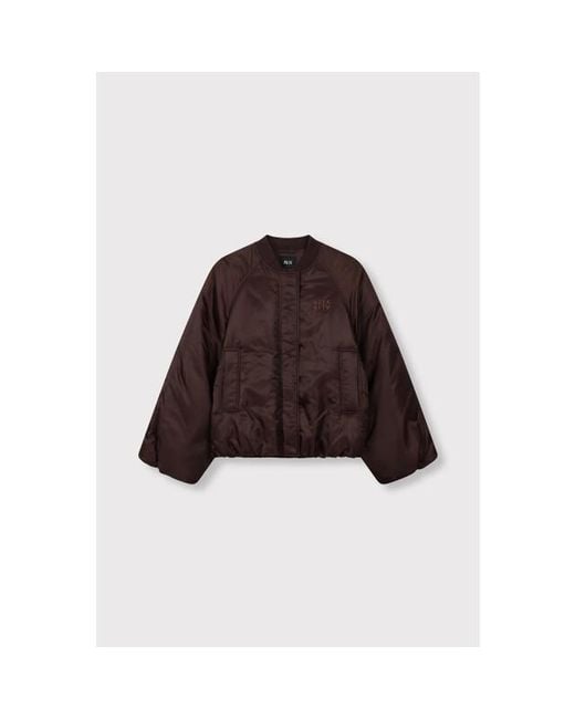 Alix The Label Nylon Jacket in het Brown