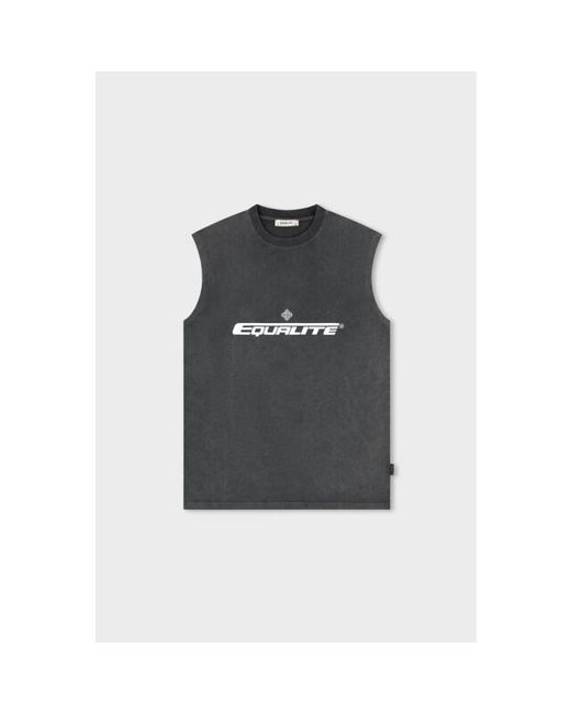Equalite Adrenalin Tanktop Washed in het Black voor heren