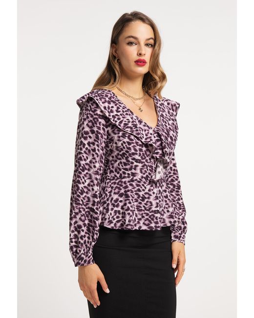 faina Blouse Tassia in het Purple