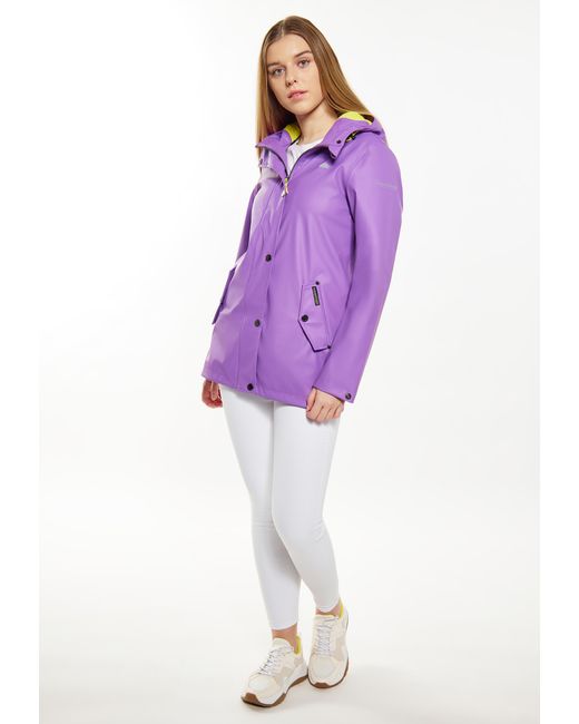 Schmuddelwedda Regenjas Paars in het Purple