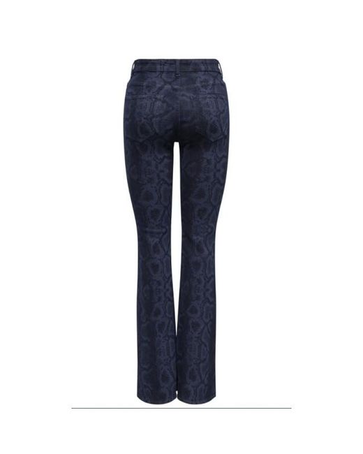 ONLY Onlpython Hw Flare Snake Aop Dnm Az in het Blue