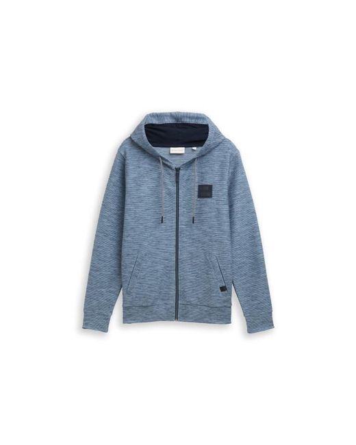 Tom Tailor Structured Hoodie in het Blue voor heren