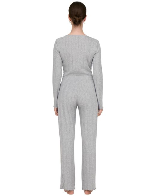 ONLY Alleen Pyjama in het Gray