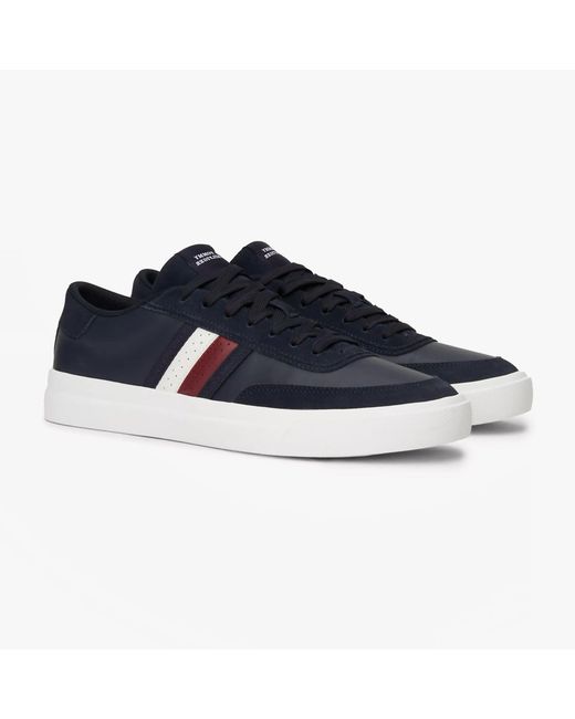 Tommy Hilfiger Blue Cupset Rwb Leather Sneakers Desert Sky for men