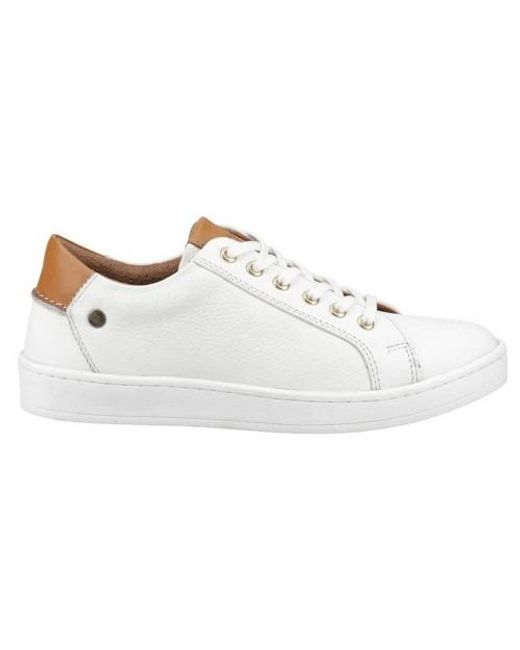 Cotswold White Radcot Leather Trainers