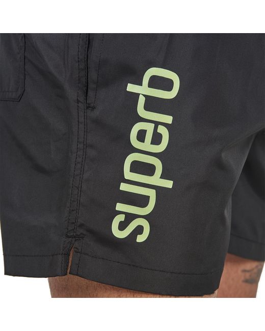 Superb Icon Zwemshorts in het Black voor heren