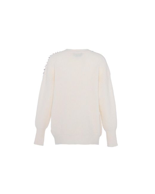 faina Jumper Wolwit in het White