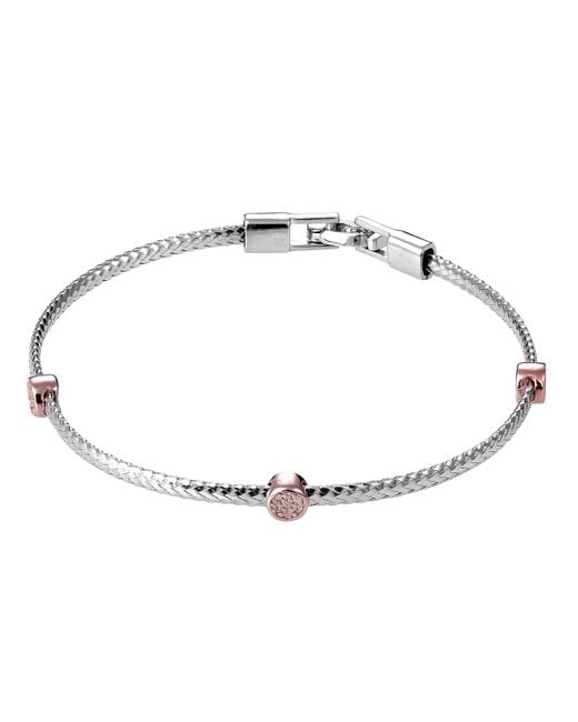 Orphelia Metallic 925 Sterling Bracelet