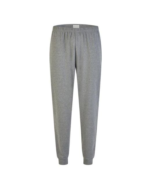 Phil & Co. Berlin Winter Pyjama Set Lang Interlock Gestreept in het Gray voor heren