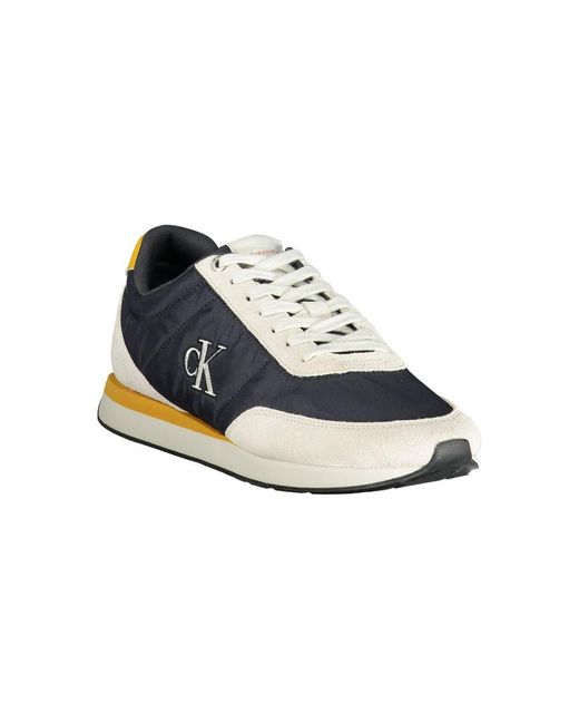 Calvin Klein Recyceltes Polyester Herren Sneaker in Blue für Herren