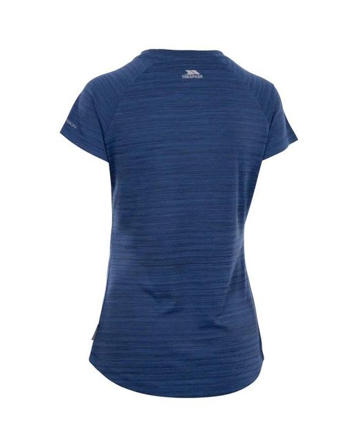 Trespass Blue Ladies Vickland Tp75 Active T-Shirt Marl)
